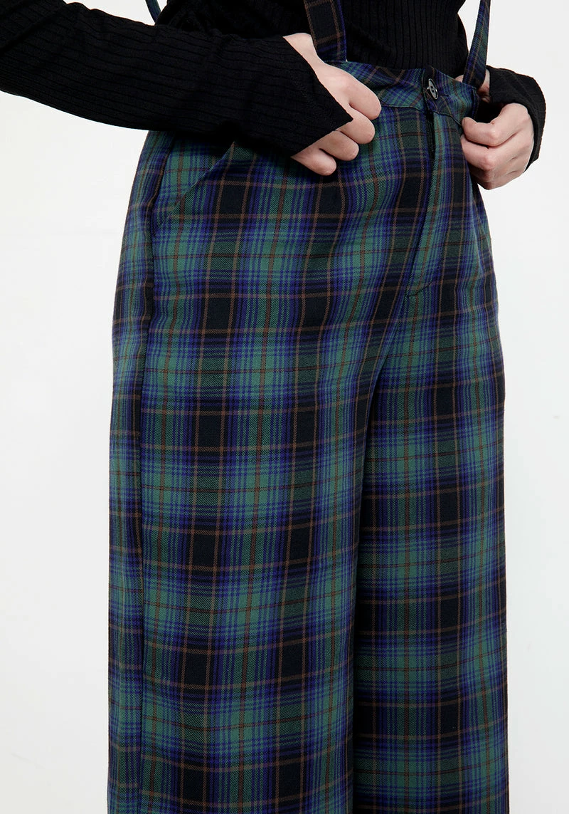LVT1 Rebel Wide Leg Plaid Trousers 2 LVT1 Rebel Wide Leg Plaid Trousers - Image 2