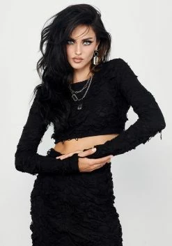 MIF1 Interrupt Crop Top