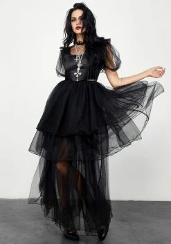 CHI1 Chaos Layered Tulle Gown