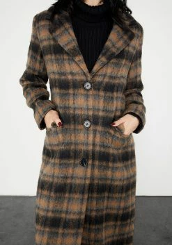 KYL1 Lore Plaid Longline Coat -Womens Clothing Sales 1 77df63da 2faa 46be af2d 6ca78a5ed018 800x