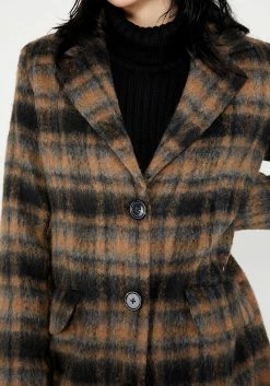 KYL1 Lore Plaid Longline Coat -Womens Clothing Sales 2 5387f7af 3360 47b0 bf9d 5157c1ecb0be 800x