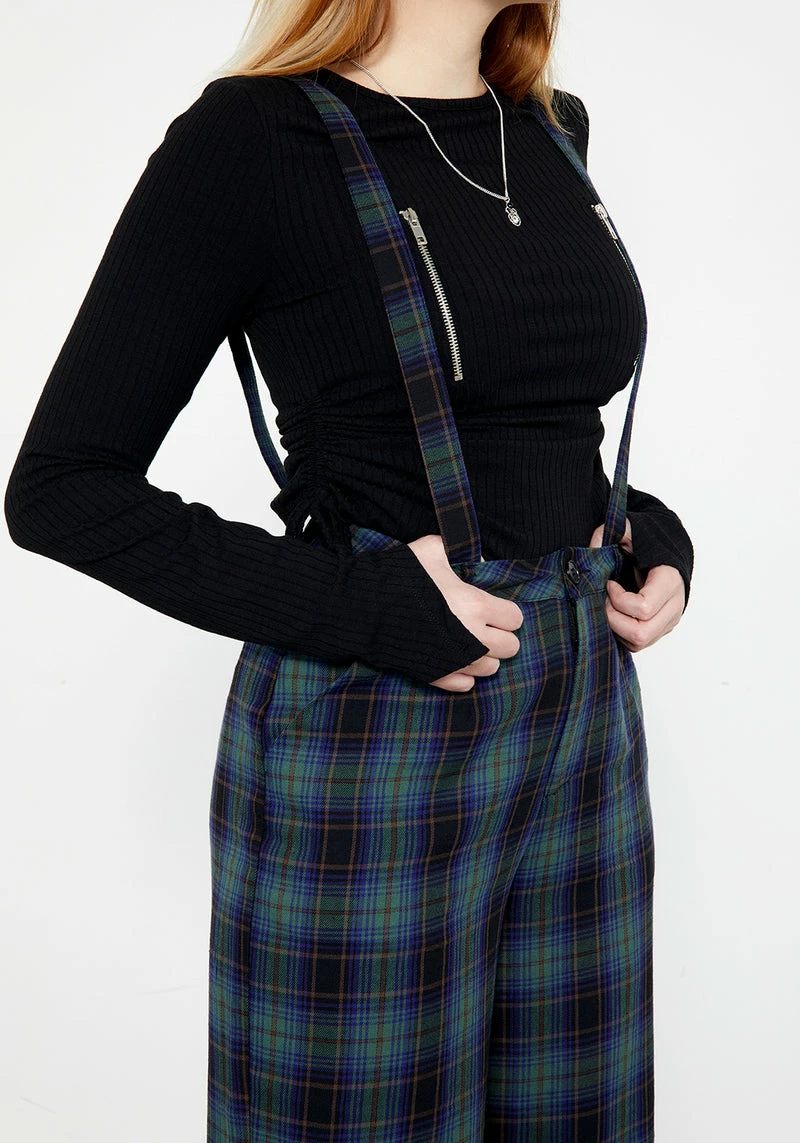 LVT1 Rebel Wide Leg Plaid Trousers 4 LVT1 Rebel Wide Leg Plaid Trousers - Image 4