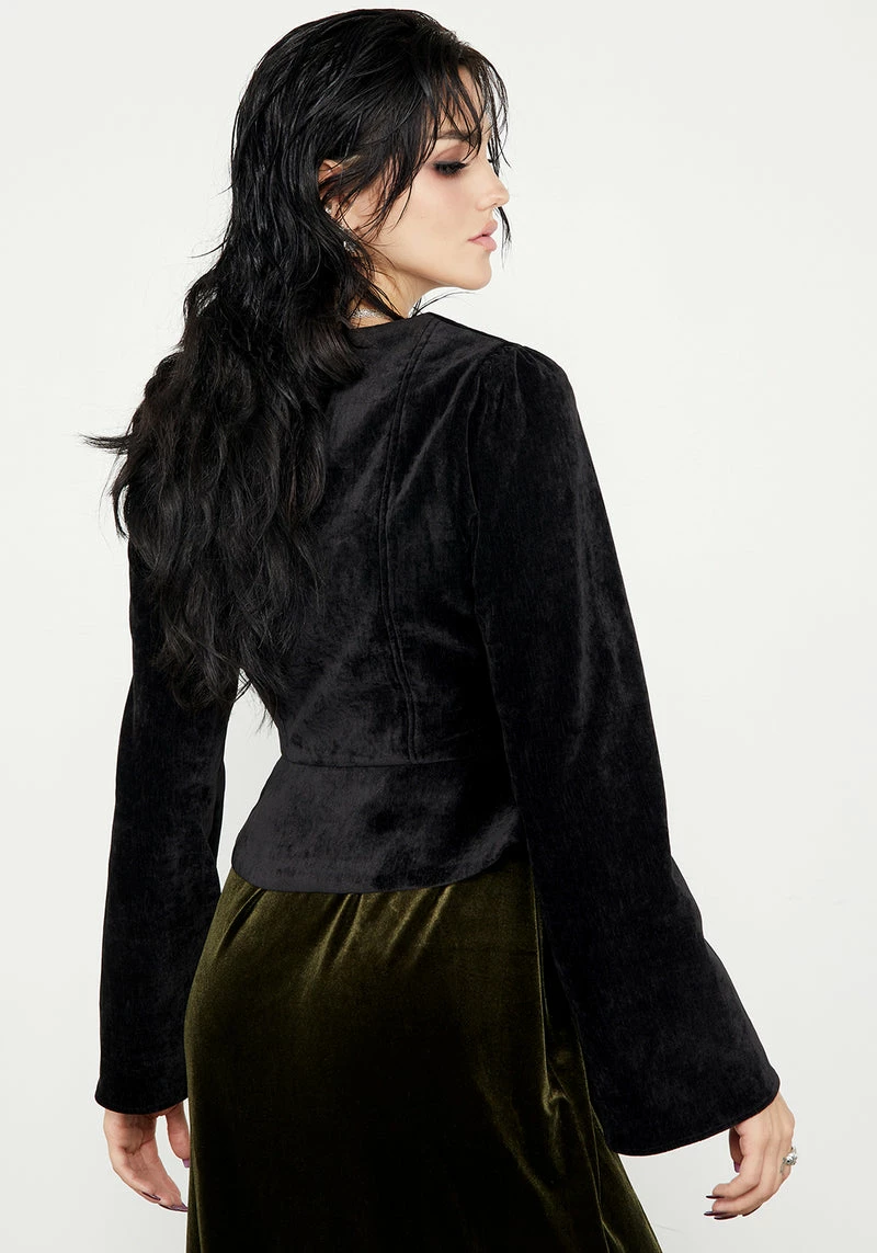 LVT1 Grimm Lace Up Top 3 LVT1 Grimm Lace Up Top - Image 3