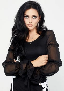 MET1 Cavity Bubble Sleeve Crop Top -Womens Clothing Sales 3 49e9b038 e166 4769 8e78 b362ccd9aaee 800x