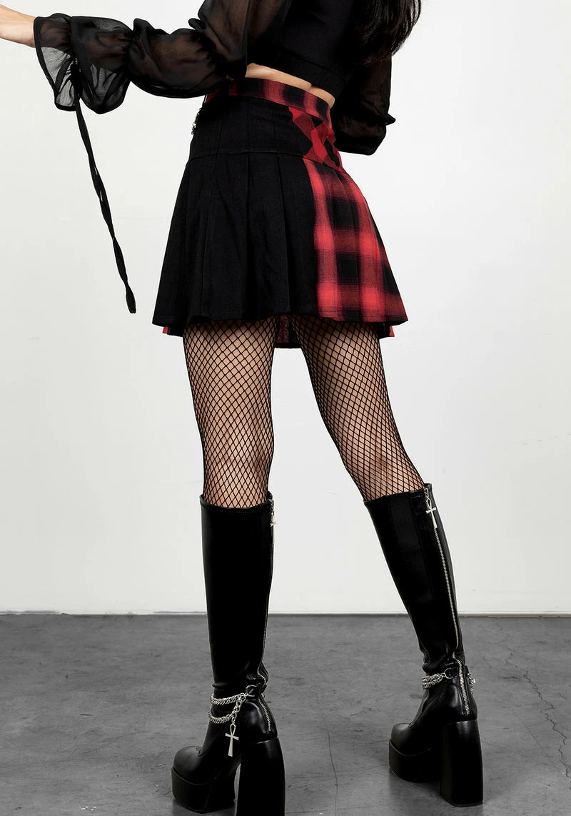 LVT1 Sh!t Show Plaid Tennis Skirt 2 LVT1 Sh!t Show Plaid Tennis Skirt - Image 2