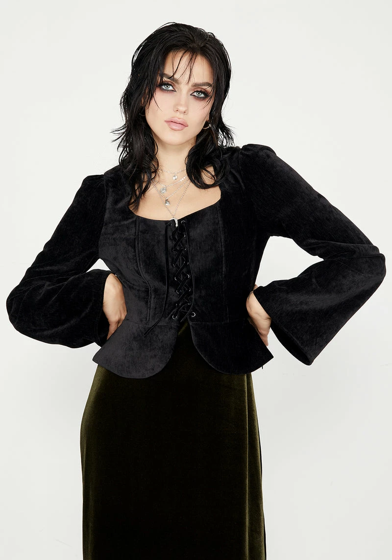 LVT1 Grimm Lace Up Top 1 LVT1 Grimm Lace Up Top