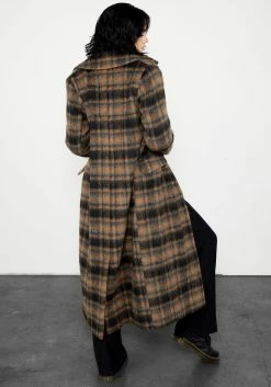 KYL1 Lore Plaid Longline Coat -Womens Clothing Sales 5 696cc911 089b 4eb9 bd9b 488d1234383f 800x