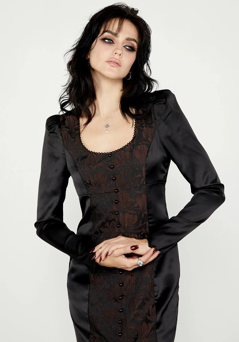 LVT1 Emmeline Jacquard Dress 2 LVT1 Emmeline Jacquard Dress - Image 2