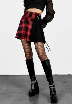 LVT1 Sh!t Show Plaid Tennis Skirt