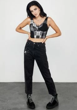 CHI1 Uh-Oh Mixed Check Corset Top -Womens Clothing Sales 6 a0301b8b c6f1 4fcb bc08 822695106db8 800x