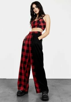 LVT1 Sh!t Show Plaid Trousers