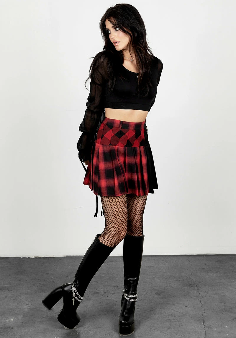 LVT1 Sh!t Show Plaid Tennis Skirt 4 LVT1 Sh!t Show Plaid Tennis Skirt - Image 4