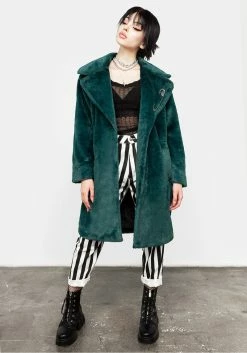 MET1 Creature Oversized Fur Coat -Womens Clothing Sales AW20M30 CREATURE OVERSIZED FUR COAT GREEN 01 5a6b370d ea44 4105 a341 bbf2a47101fa 800x