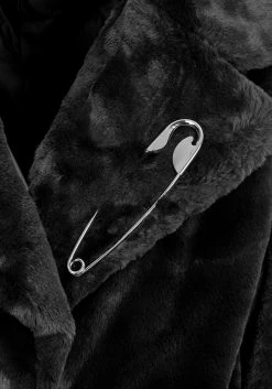 MET1 Creature Oversized Fur Coat - Black -Womens Clothing Sales AW20M30 Creature Oversized Fur Coat d blk3 800x