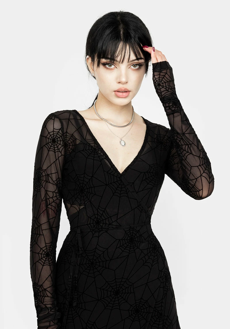 MET1 VENOM MESH WRAP DRESS 2 MET1 VENOM MESH WRAP DRESS - Image 2