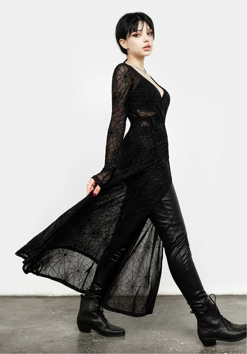 MET1 VENOM MESH WRAP DRESS 4 MET1 VENOM MESH WRAP DRESS - Image 4