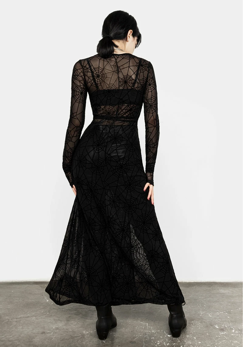 MET1 VENOM MESH WRAP DRESS 6 MET1 VENOM MESH WRAP DRESS - Image 6