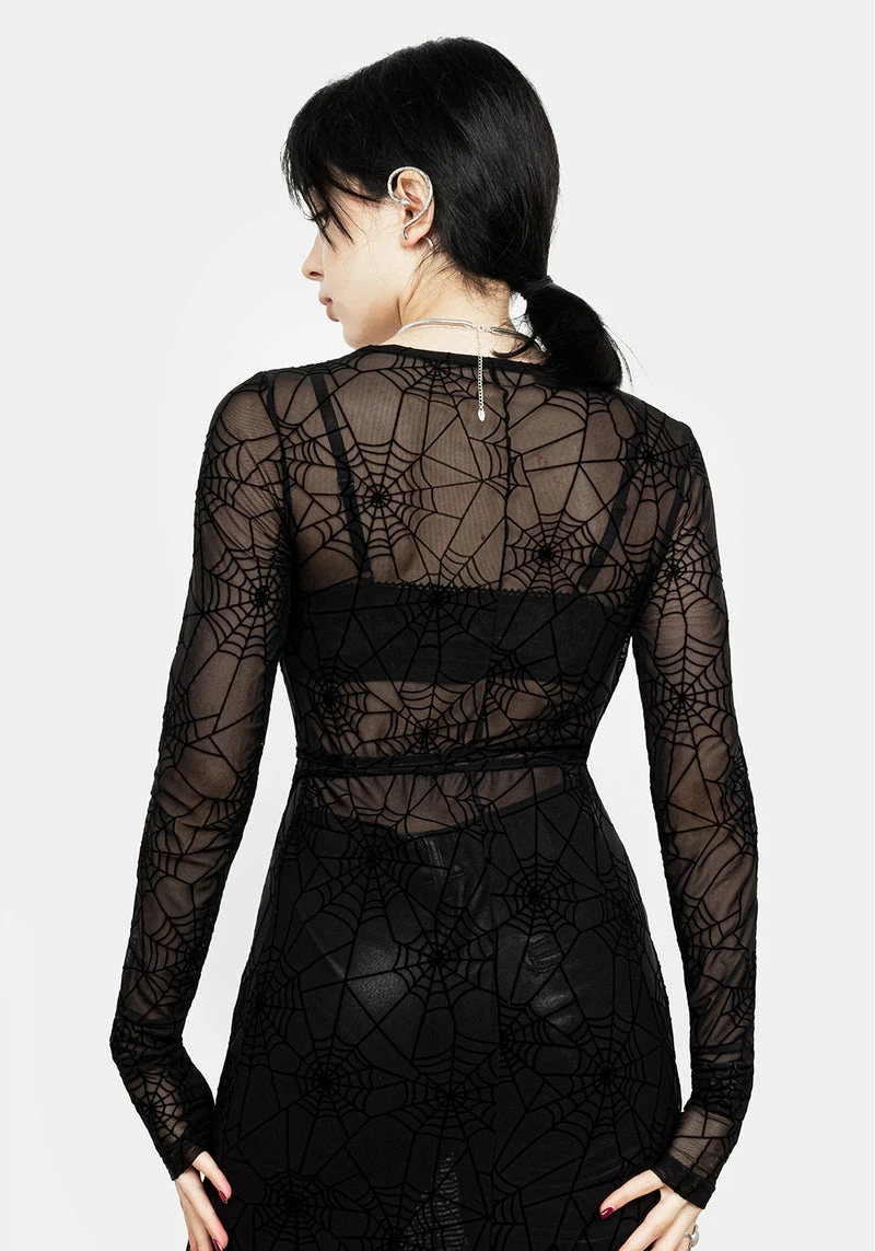 MET1 VENOM MESH WRAP DRESS 8 MET1 VENOM MESH WRAP DRESS - Image 8