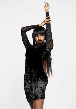 CHI1 Spectacle Velvet Bodycon Dress -Womens Clothing Sales AW21CL446 Spectacle Velvet Bodcon 018 800x