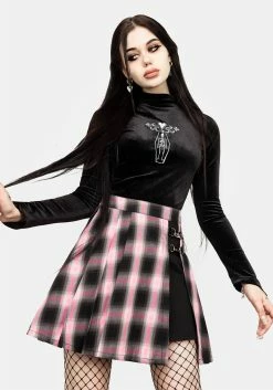 CHI1 Vivacity Pleated Mini Skirt