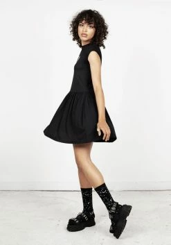 DDS1 Sorrow Skater Dress -Womens Clothing Sales AW21DD102 Sorrow Skater dress 03 800x