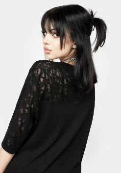 DDS1 Libertina Lace Panel Tee -Womens Clothing Sales AW21DD210 LIBERTINA LACE PANEL TEE 04 800x