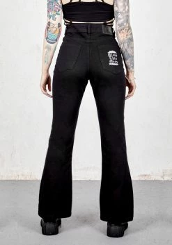 DEN1 Bless This Mess Denim Flares -Womens Clothing Sales AW21DEN302 Bless This Mess Denim Flares rc03 800x