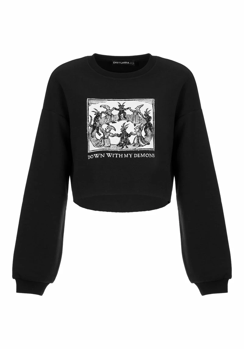 DMT1 Demons Crop Sweat Top 7 DMT1 Demons Crop Sweat Top - Image 7