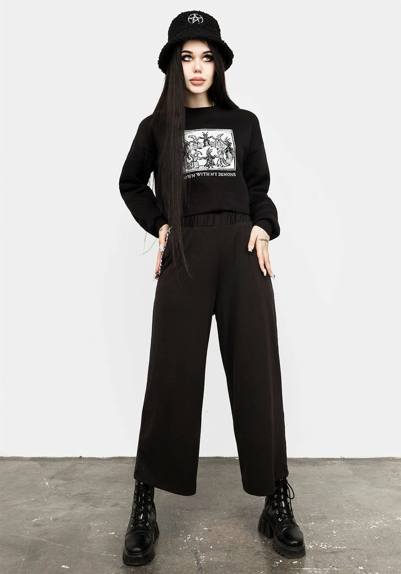 DMT1 Demons Crop Sweat Top 2 DMT1 Demons Crop Sweat Top - Image 2