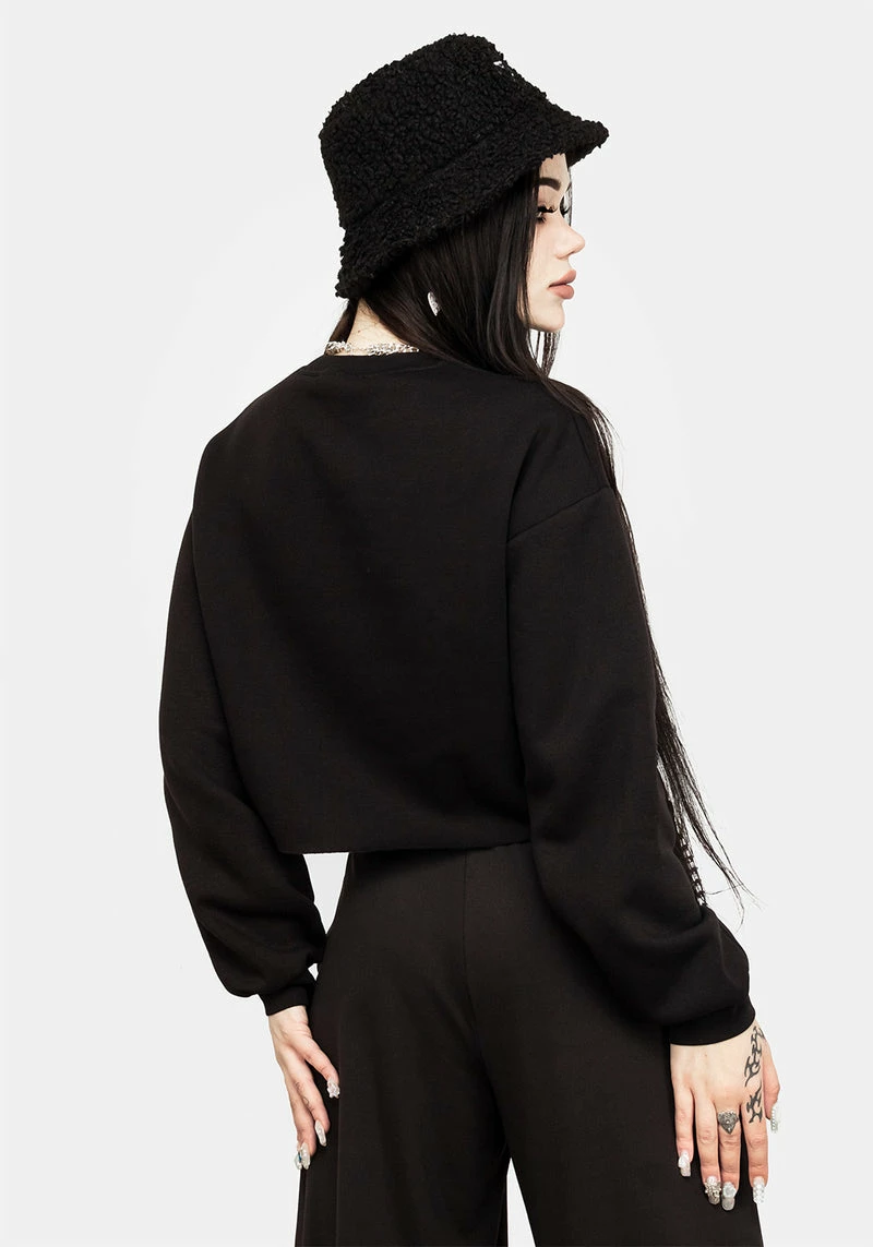 DMT1 Demons Crop Sweat Top 3 DMT1 Demons Crop Sweat Top - Image 3