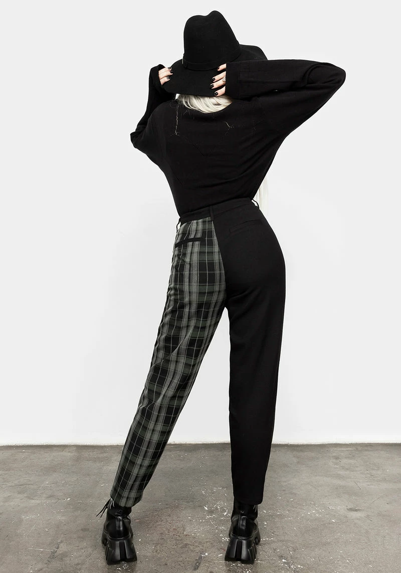 LVT1 Checkmate High Waist Tapered Trousers 4 LVT1 Checkmate High Waist Tapered Trousers - Image 4