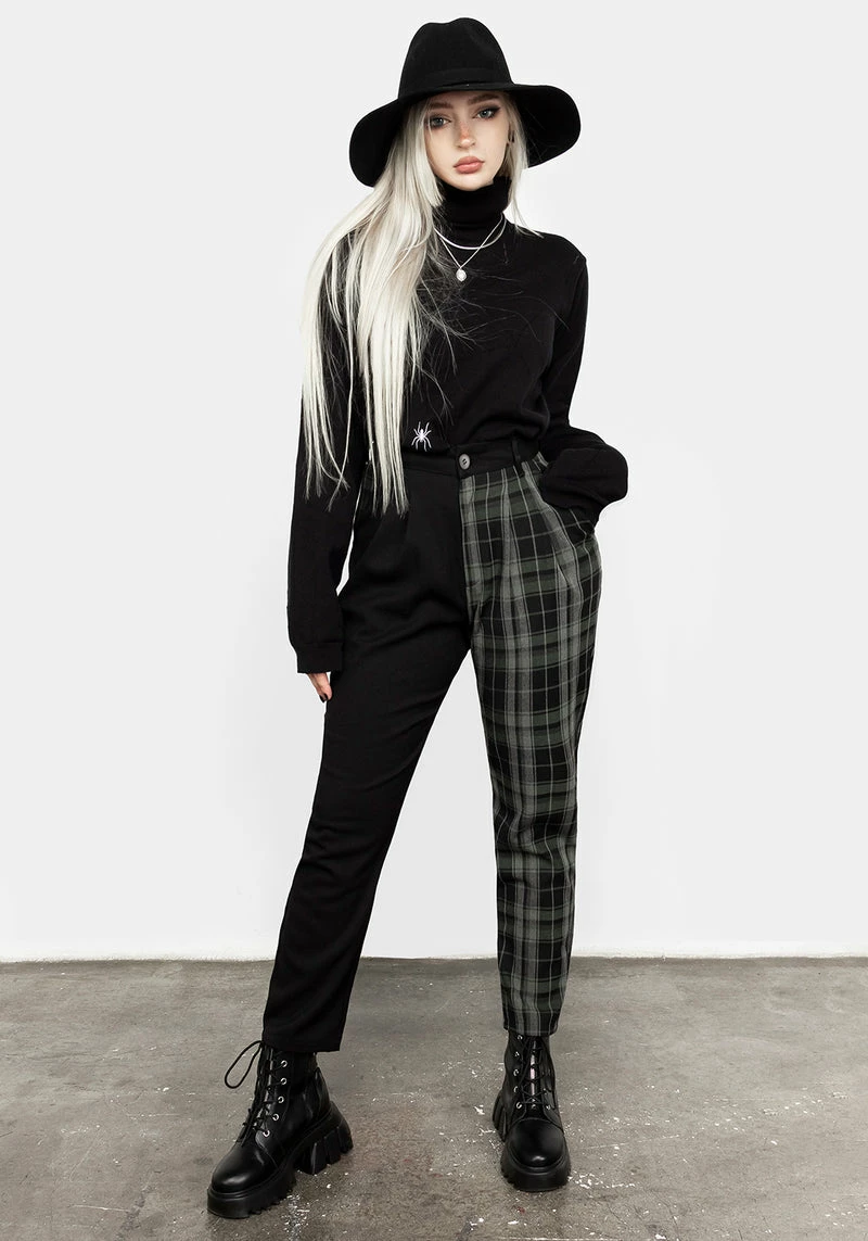 LVT1 Checkmate High Waist Tapered Trousers 5 LVT1 Checkmate High Waist Tapered Trousers - Image 5