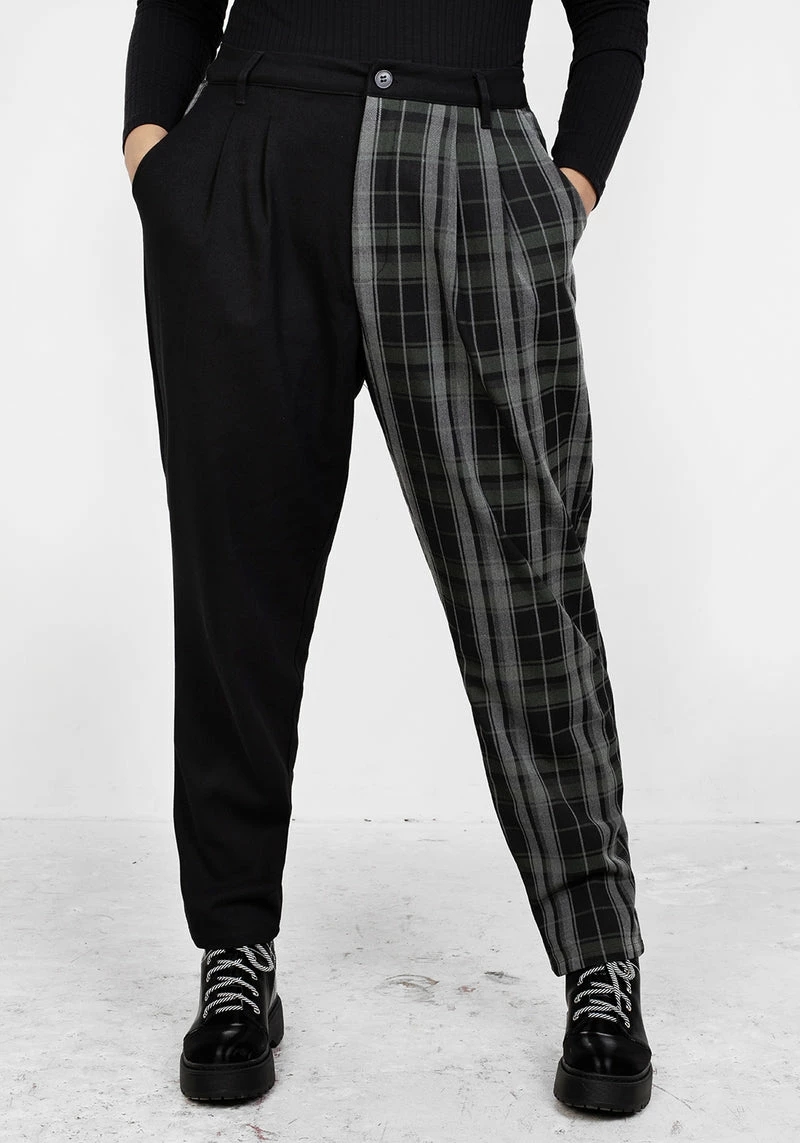 LVT1 Checkmate High Waist Tapered Trousers 8 LVT1 Checkmate High Waist Tapered Trousers - Image 8