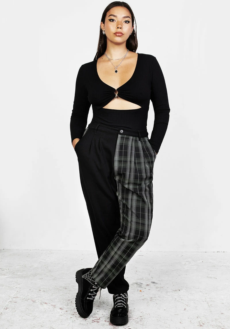 LVT1 Checkmate High Waist Tapered Trousers 11 LVT1 Checkmate High Waist Tapered Trousers - Image 11