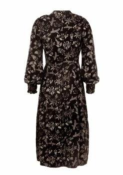 LVT1 Poisonous Plant Puff Sleeve Midi Dress -Womens Clothing Sales AW21LV403 POISONOUS PLANT PUFF SLEEVE MIDI DRESS 02 1000x 5554fa39 e456 493f 974a 505b228b492c 800x