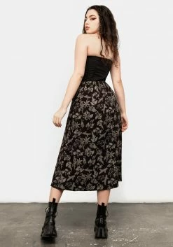 LVT1 POISONOUS PLANT SPLIT MIDI SKIRT 12 LVT1 POISONOUS PLANT SPLIT MIDI SKIRT -Womens Clothing Sales AW21LV404 POISONOUS PLANT SPLIT MIDI SKIRT 010 800x