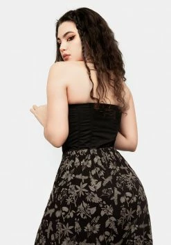 LVT1 POISONOUS PLANT SPLIT MIDI SKIRT 15 LVT1 POISONOUS PLANT SPLIT MIDI SKIRT -Womens Clothing Sales AW21LV404 POISONOUS PLANT SPLIT MIDI SKIRT 012 800x