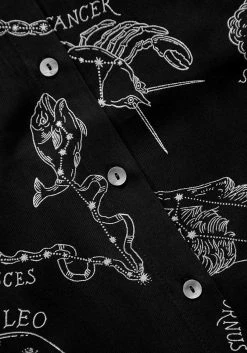 LVT1 Zodiac Button Midi Skirt -Womens Clothing Sales AW21LV454 Zodiac Button Midi Skirt 03 800x