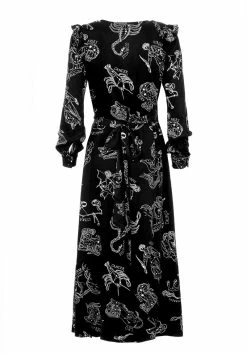 LVT1 Zodiac Maxi Wrap Dress -Womens Clothing Sales AW21LV461 Zodiac Maxi Wrap Dress 05 800x