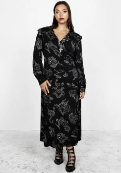 LVT1 Zodiac Maxi Wrap Dress -Womens Clothing Sales AW21LV461 Zodiac Maxi Wrap Dress 002 800x