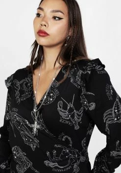 LVT1 Zodiac Maxi Wrap Dress -Womens Clothing Sales AW21LV461 Zodiac Maxi Wrap Dress 003 800x