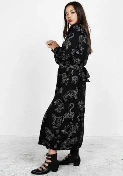 LVT1 Zodiac Maxi Wrap Dress -Womens Clothing Sales AW21LV461 Zodiac Maxi Wrap Dress 006 800x