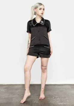 MET1 LULLABY COLLARED PYJAMA TOP -Womens Clothing Sales AW21M136 LA ULLABU PYJAMA TOP 03 800x