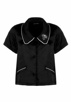 MET1 LULLABY COLLARED PYJAMA TOP -Womens Clothing Sales AW21M136 LULLABY COLLARED PYJAMA TOP D1 800x