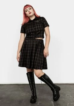 MET1 Jinx Check Co Ord Skirt