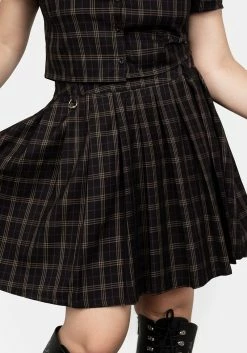 MET1 Jinx Check Co Ord Skirt -Womens Clothing Sales AW21M141 JINX CHECK CO ORD SKIRT 05 800x