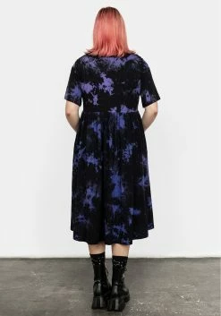 MET1 Purple Haze Midi Skater Dress 11 MET1 Purple Haze Midi Skater Dress -Womens Clothing Sales AW21M243 PURPLE RAIN MIDI SKATER DRESS 03 800x