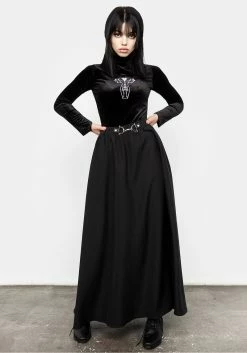 MET1 Haunted Midaxi Herringbone Skirt -Womens Clothing Sales AW21M290 HAUNTED MIDAXI HERRINGBONE SKIRT 001 800x