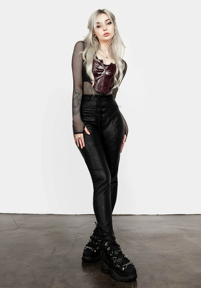 MET1 Slain Faux Leather Pants 6 MET1 Slain Faux Leather Pants - Image 6