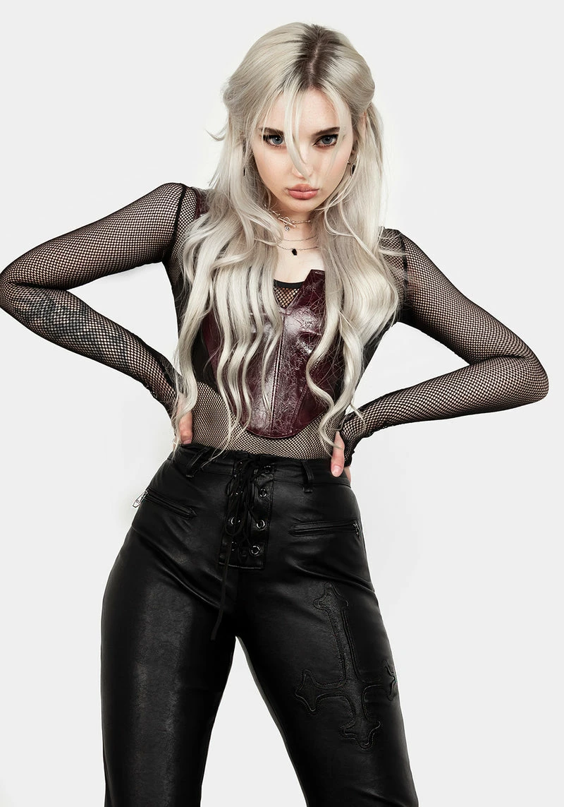 MET1 Slain Faux Leather Pants 5 MET1 Slain Faux Leather Pants - Image 5